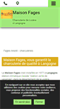 Mobile Screenshot of charcuterie-fages-lozere.fr